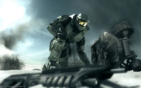 Papel De Parede Aréola Videogames Halo 2 Espartanos Chefe Mestre