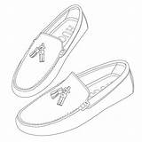 Loafers Getdrawings Moccasins Drawing sketch template