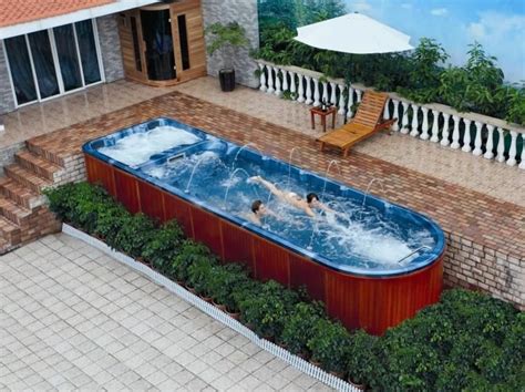 Bubbles And Fun With Outdoor Hot Tub Garden Swimming Pool Swimming