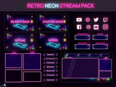 Screen Overlay Twitch Streamer Overlay Twitch Overlay Animated Twitch