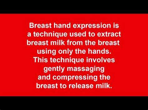 Hand Expression Breastmilk YouTube