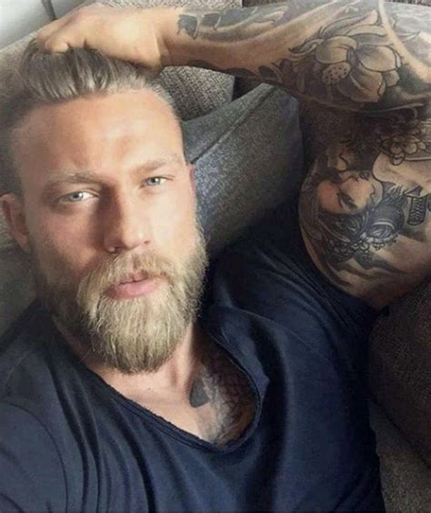 viking men viking beard hot men blonde tattoo hot guys tattoos japanese sleeve tattoos