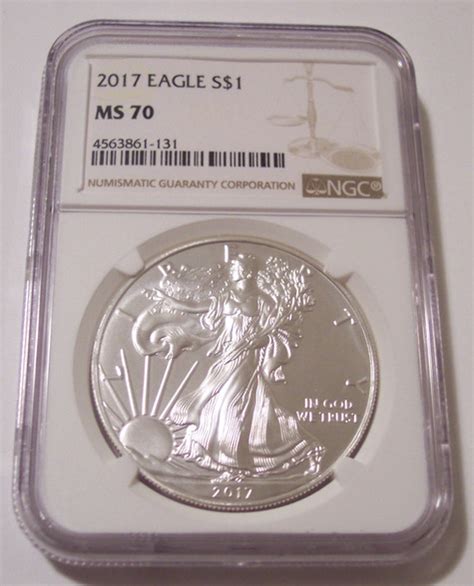 2017 1 Oz Silver Eagle Dollar Ms70 Ngc Talos Numismatics