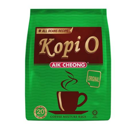Aik Cheong Kopi O Original No Sugar No Creamer Added 10g X 38sachets