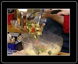 Leave the sand at the beach and serve this brimming pot for a fun, casual gathering. Linguine with Clam Sauce and Vegetables: Step 10