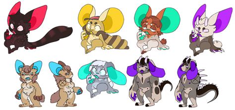 5 Old Species Adopts Closed By Lagenas On Deviantart
