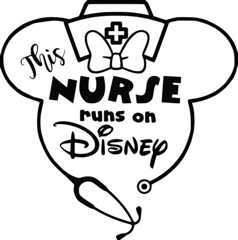 Nurse Runs On Disney Svg Nurse Future Nurse Nurse Art