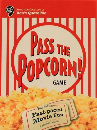 Pass The Popcorn Game Board Game Boardgamegeek