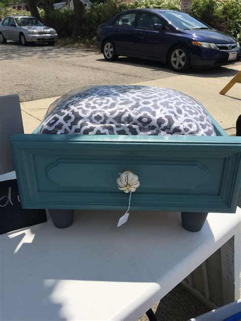 Sassy Small Pet Bed Created From Vanity Drawer Perfect For A Cat Or