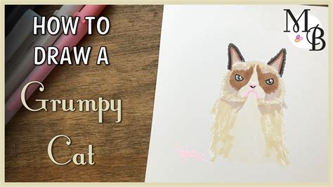How To Draw Grumpy Cat Youtube