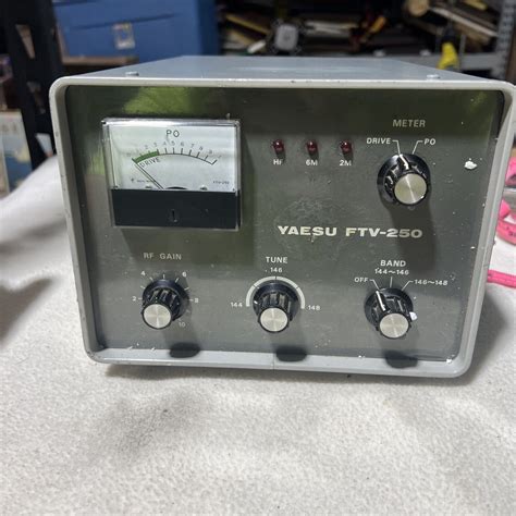 Yaesu Ftv 250 Vintage Ham Radio 2 Meter Transverter Untested Ebay