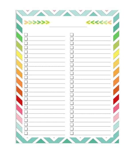 12 Checklist Templates Free Word Excel Templates
