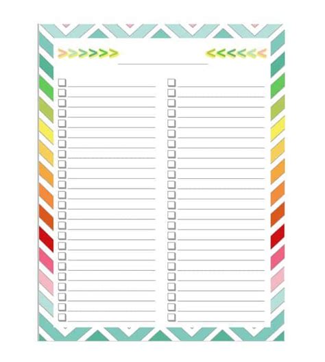 Editable Checklist Template Word Free Popular Templates Design