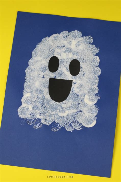 Easy Ghost Craft For Kids Halloween Crafts Preschool Ghost Crafts