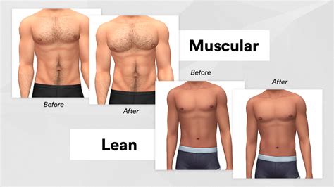 Luumiabodeiilean Muscular Sims 4 Body Mods The Sims 4 Skin Sims 4