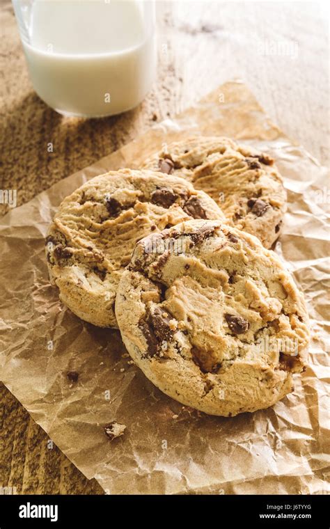 Cookies And Milk Stock Photo Alamy
