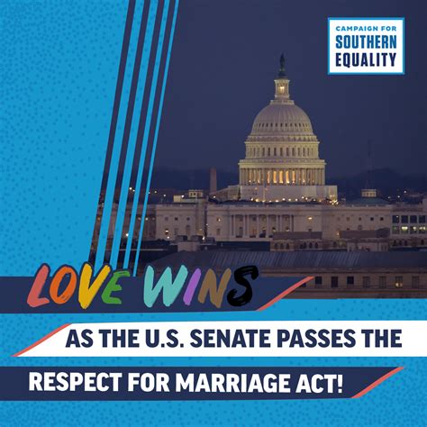 in strong bipartisan vote u s senate passes respect for marriage act now poised to protect