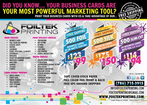 All of coupon codes are verified below are 49 working coupons for business card discounts from reliable websites that we have. Foil Business Cards ON-SALE + FREE Shipping!!