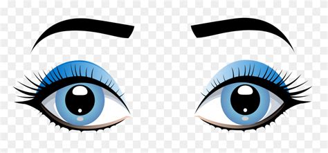 Blue Female Eyes With Eyebrows Png Clip Art Best Web Clipart The Best