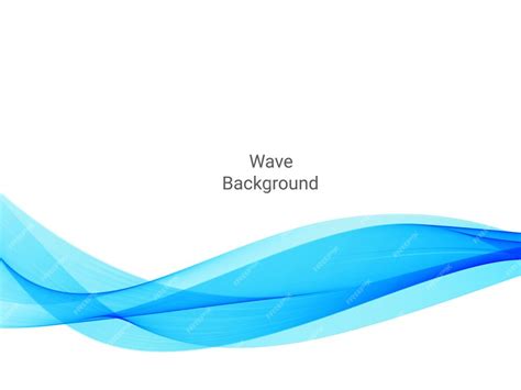 Premium Vector Abstract Modern Flowing Blue Wave Pattern Background
