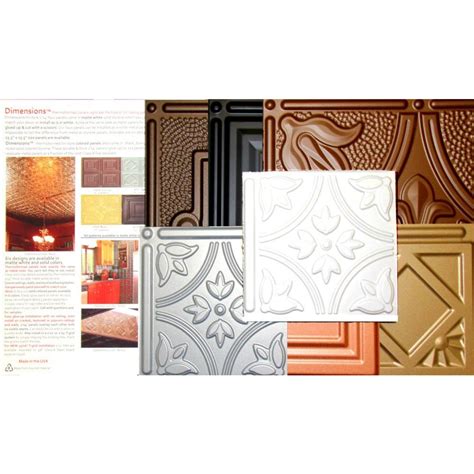 Actual vs faux tin ceiling tiles. Global Specialty Products Dimensions Lay-in or Glue-Up Tin ...