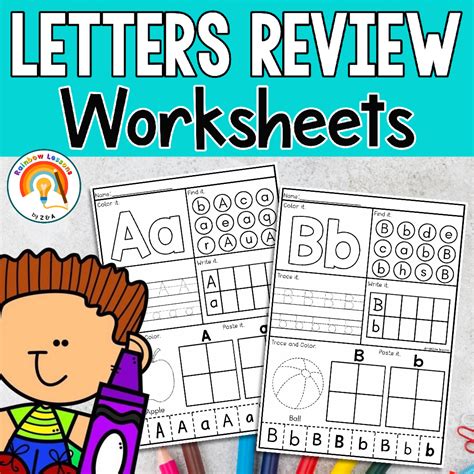 Letter Review Worksheets Alphabet Practice Letter Recognition