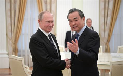 Meeting With Chinese Foreign Minister Wang Yi President Of Russia