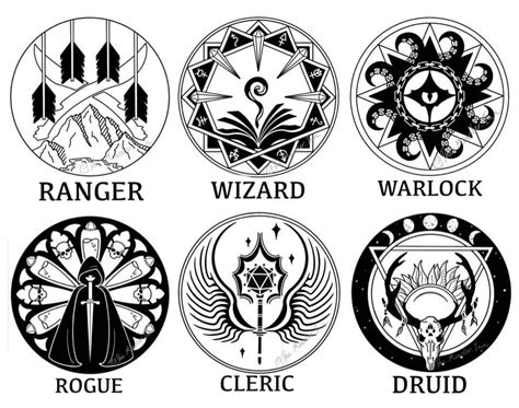 Oc Art I Ve Been Designing Class Emblems Here Are The Next Dnd