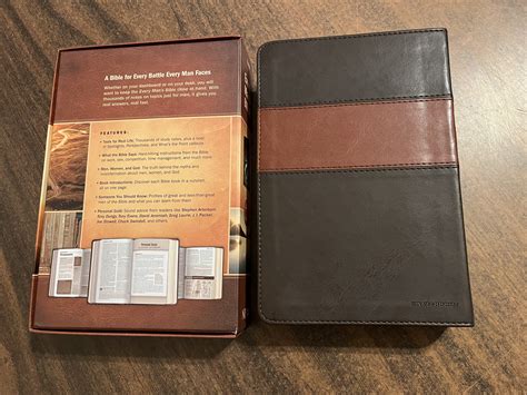 Personalized Niv Every Mans Devotional Bible Thumb Indexed Brown