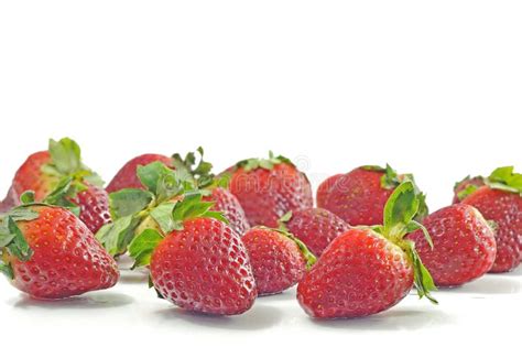 Strawberries Stock Photo Image Of Pink Fruity Bunch 7572068