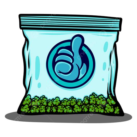 Weed Bag Cartoon Art Artwork Illustration Png Transparent Clipart