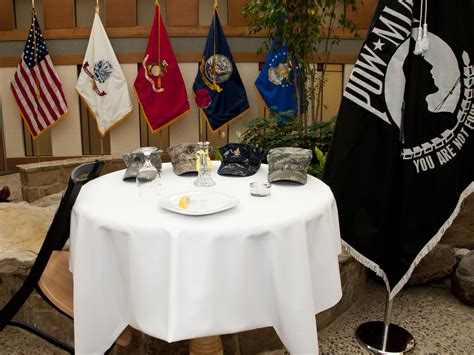 Pow Mia Table Ceremony Awesome Home