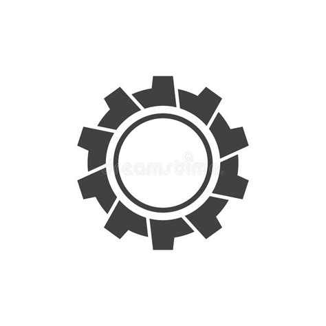 Gear Logo Template Vector Icon Abstract Gear Sing On White Background