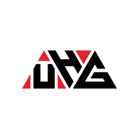 Diseño De Logotipo De Letra Triangular Uhg Con Forma De Triángulo