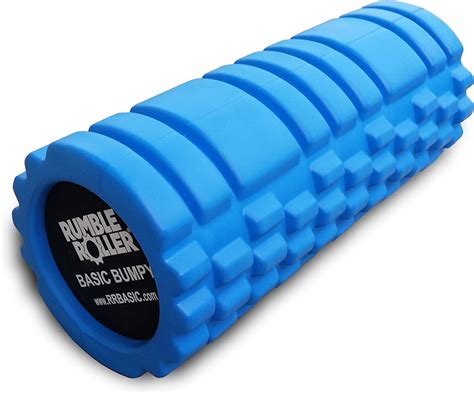 Rumbleroller Basic Bumpy Foam Roller Solid Core Eva Foam Roller With Gridbump Texture For Deep