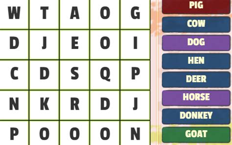 Damit aber deutlich und da wiederhole ich mich auch gerne nochmal nur eine verknüpfung zu word online. Animals Word Search spielen - Spiele-Kostenlos-Online.de 🥇
