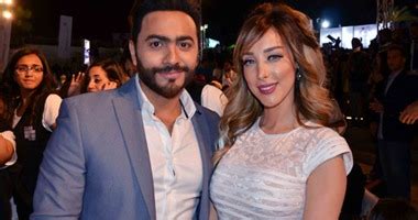 يشار إلى أن النجم تامر حسني قام بتقبيل رأس زوجته وشكرها على تصميمها لملابسه أمام الجمهور المغربي في الحفل الغنائي الذي أحياه أول أمس الخميس بمنصة النهضة خلال. تامر حسنى يرزق بابنه الثالث ويطلق عليه "آدم" - اليوم السابع