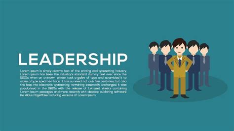 View Template Ppt Leadership Background