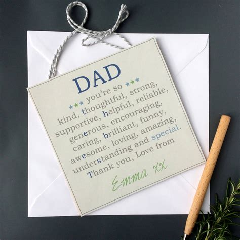 Personalised ‘dad Fathers Day Keepsake T By Spin Collective