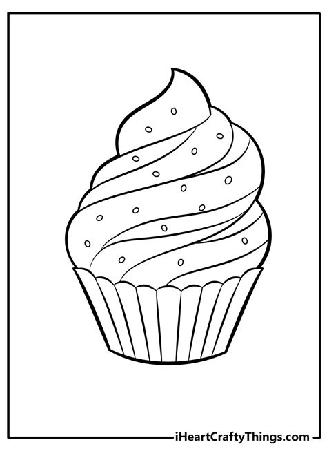 Printable Cupcake Coloring Pages