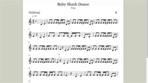 Baby Shark Clarinet Coversheet Music Youtube