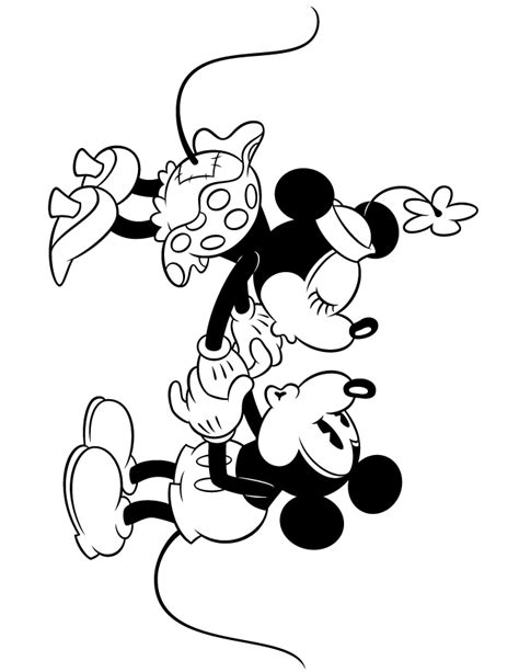 Disney Kleurplaat Mickey Moter Minnie Picture Coloring Home