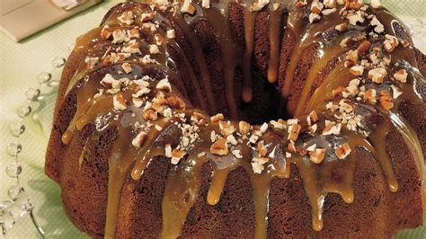 Stir in additional ¼ cup milk. Chocolate-Caramel-Nut Cake recipe from Betty Crocker