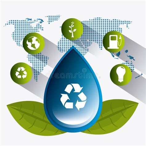 Save Water Ecology Stock Vector Illustration Of Earth 60869863