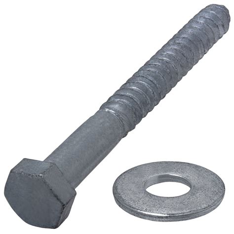 Paulin 12 Inch X 6 Inch Pro Pack Hot Dipped Galvanized Hex Lag Bolts