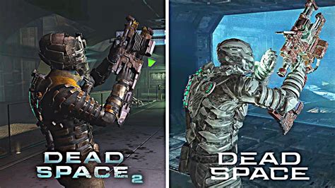 Dead Space Remake Vs Dead Space 2 Weapons Comparison Youtube