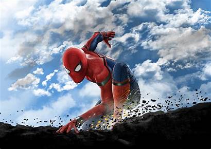 Spiderman Spider Wallpapers Homecoming 4k Superheroes Digital