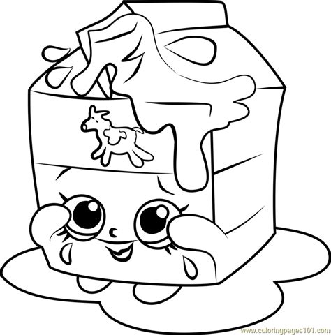 Print a lovely picture of one the shopkins. Spilt Milk Shopkins Coloring Page - Free Shopkins Coloring ...