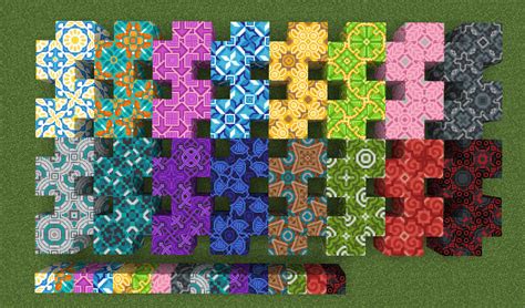 Purple glazed terracotta generates in some cold underwater ruins. All 4 different patterns for each 16 terracotta colors ...