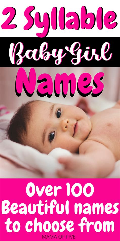 Two Syllable Girl Names That Have Beautiful Meanings Artofit